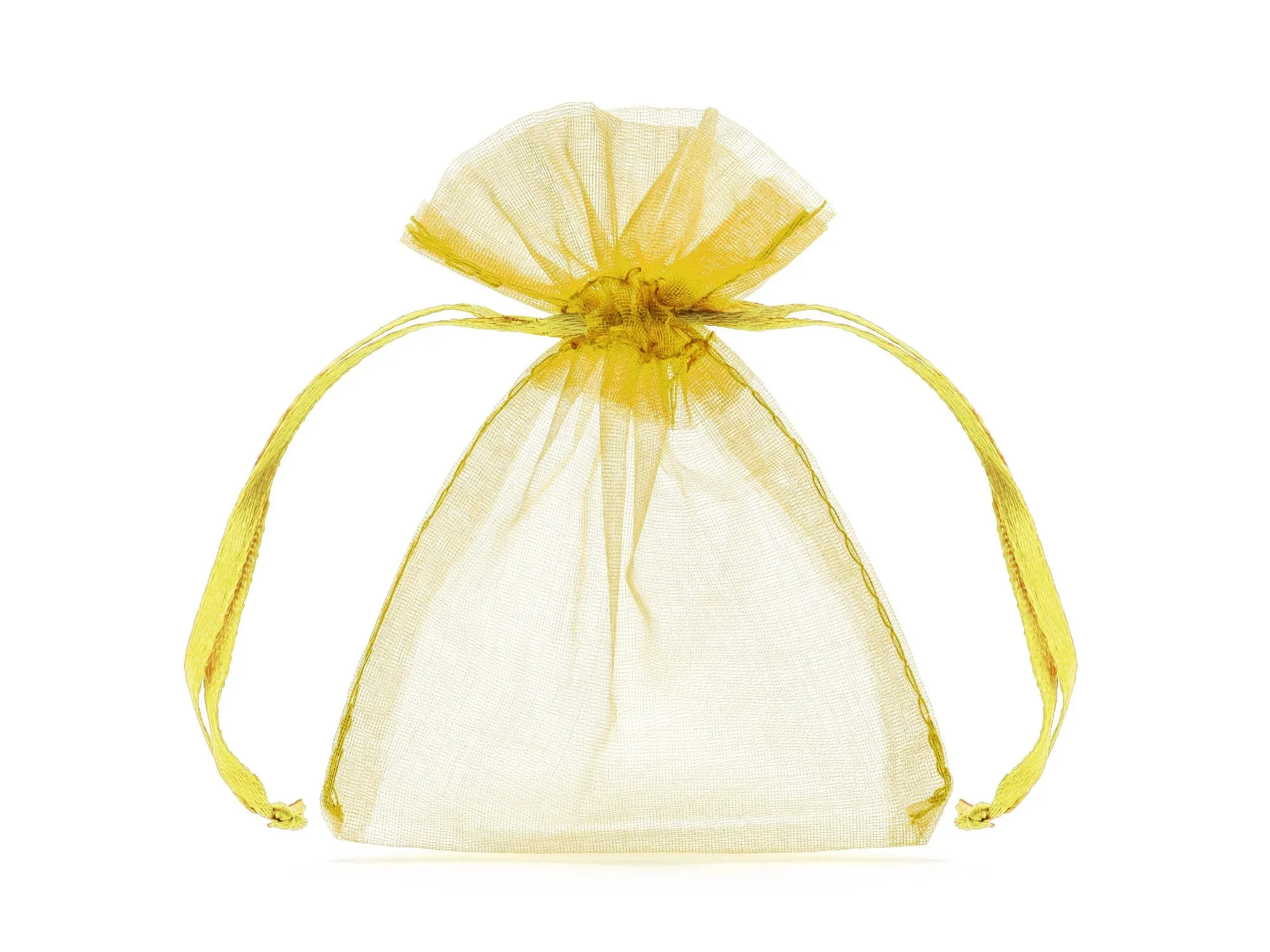 20 Gold Organza Bags 7.5 X10cm