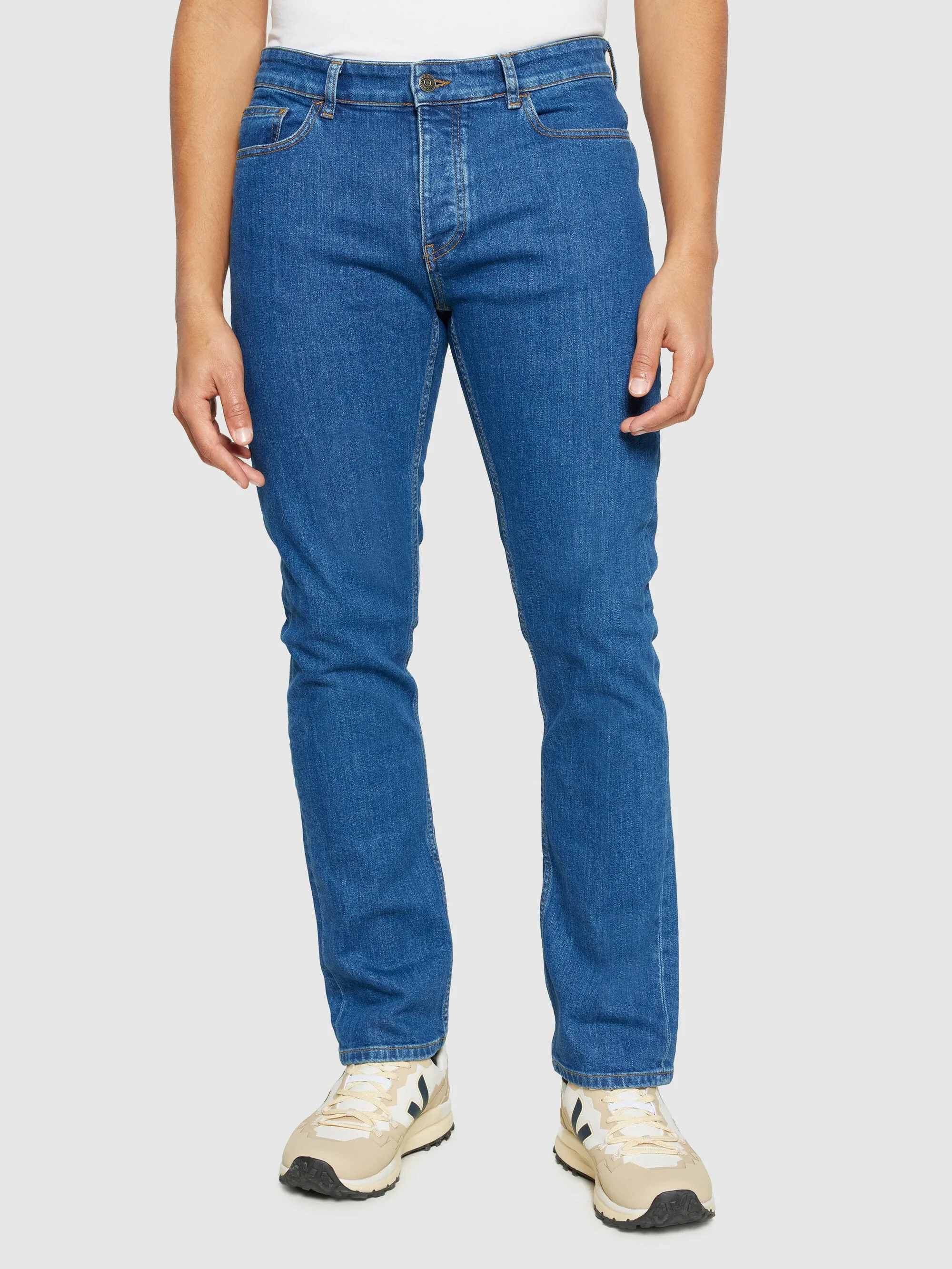 CHUCK regular denim jeans mid blue - GOTS/Vegan - Medium Blue