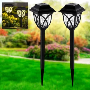 Solar Garden Lights LED Outdoor Stake Spotlight Fixture for Garden Light (Pack of 2pc )