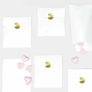 White Paper Bags and Stickers Mix (24 bags)