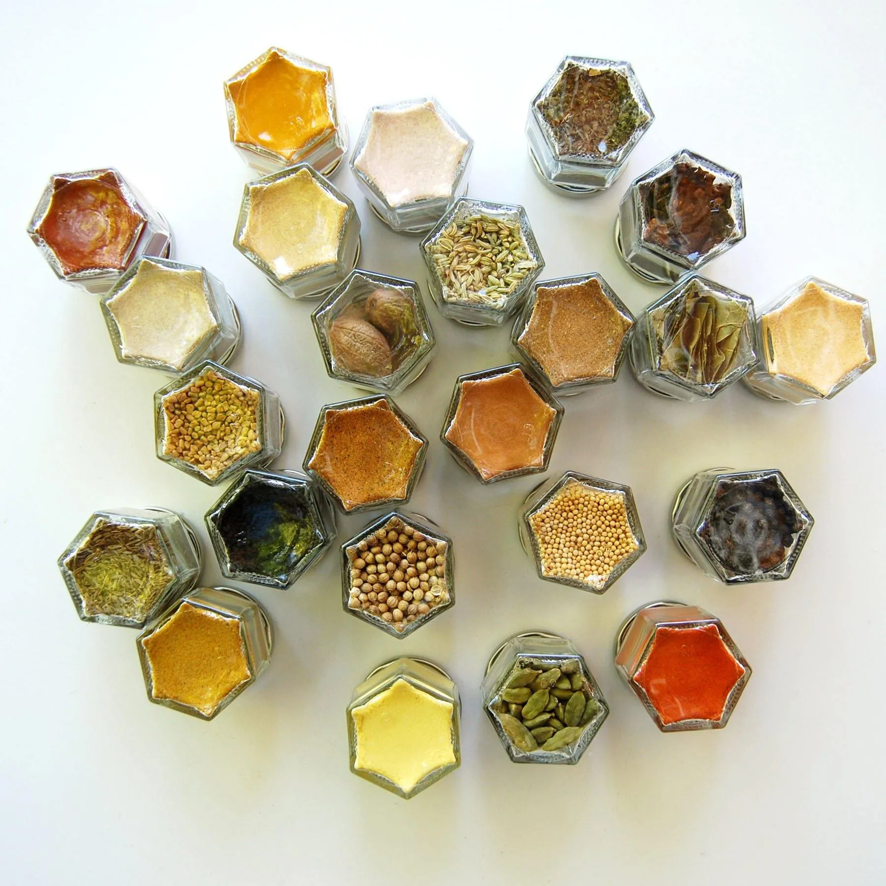 Your Choice of Organic Spices — 7 Small Magnetic Jars